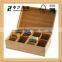 High Quality Customized Unfinished Box Nature Wooden Tea Storage Wood Box For Best Sale