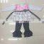 Kids Thanksgiving Girl Boutique Clothes Yarn Skirt Baby Outfit Frill Dress Toddler Clothes