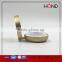 hot sale silk-screen top quality gold cosmetic jars/make up mirror compact