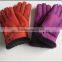 fashion cute double face fur leather gloves for ladies