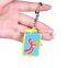 cute design soft silicone reflective key chain