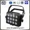 IP65 Waterproof Light 12 x 15W RGBWA Aluminium Profiles Led Display Outdoor DMX Lighting