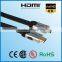 HDMI Connector Type and Polybag Packing 1M HDMI 2.0 AM TO AM Flat cable metal plug