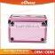 Wholesale Multilayer Drawers High Capacity Aluminium Cosmetic Display Case With Mirror