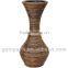 Handmade black rattan flower vase home deco vase