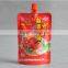 Stand Up Spout Pouch For Ketchup