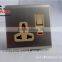 tanzania electric light brushed stainless wall switch and socket