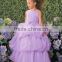 Beautiful and high quality organza flower dress or full-length ball gown flower girl dress or short front & long back girl dress