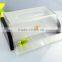 Professional hotel supplies clear acrylic facial tissue box with drawers