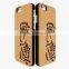 Ocase Hollow Out Blossom Flower PC/TPU + Wood Phone Case for Iphone 6