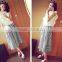 Fashion Women Sexy High Elastic Waist Striped Casual Party Beach A-Line Skirt