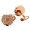 2015 hotsale round metal cufflinks with differenc plating bulk cufflinks