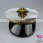White embroidery navy captain hat sailor hat naval cap police officer hat