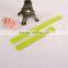 OEM snap bracelet pvc reflective slap bracelet vinyl reflective wristband