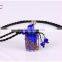 Square Shape Rope Necklace Lampwork Glass Aromatherapy Diffuser Necklace Essential Oil Pendant Wholesale