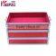Personalized Red Sequin Aluminum Makeup Vanity Box With Lock