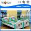 Novel design children furniture non-toxic playwood double deck bed for kids