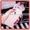 Luxury Diamond mobile phone case Minnie Ears Rhinestone butterfly pattern Clear tpu Cover for iphone 6 6s plus
