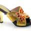 New style fashion design high quality slipper with heel for woman 6 color in stock