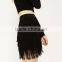 Latest design Fringes Black skirts ladies ,Sexy mini skirts 2016