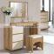 WHITE BEDEROOM SET MDF DRESSING TABLE MIRROR WITH DRAWER