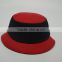 Very fashionable red and black embroidery bucket