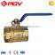 China made cheap 90 degree thread 3/8'' handle brass ball valve