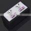 Custom stainless steel design enamel stripe barrel women cufflinks for shirts