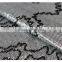Wholesale newest silver sequin upholstery fabric with black beads for home textile