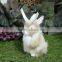 Horns Easter Bunny Taxidermy Decor Gray Tan Jackalope Rabbit