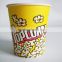 disposable custom printed paper popcorn bucket