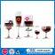 Different shapes Moustache silicone wine cup glass marker