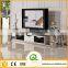 E377 Living Room Furniture Modern Corner White Lcd TV Floor Stand