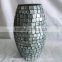 New Design Leopard Print Pattern Oval Shaped Glass Vase