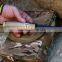 Powerful Outdoor Digging Tools Fishing Gear Multifunctional Shovel with Hammer Hoe Wire Cutter Knife Led Flashlight Flint