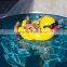 2017 Hot Selling Leasure Giant Yellow Duck Inflatable Pool Float Outdoor Swim Raft Water Party Lounge for Kids and Adults