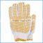One Side knitted PVC Dotted Working cotton gloves
