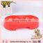 2015 High Quality Plastic Double Dog Dish / Colorful Double Dog Bowl,2015 High Quality Plastic Colorful Pet Bowl
