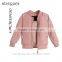 Girls Fancy Frock Design With Pink Silky Smooth 'Hearts' Jacket Fashion Pattern Of Children's Jacket HSJ7603