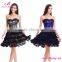 2017 New Arrival More Color Sexy Satin Wedding Lace Corset Dress