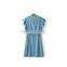 China ready goods wholesale latest design tencel casual denim dress