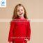 Wholesale Girls Long Sleeve Lace t Shirt With Flower Pattern Fleece Lining Shirt Designs For Girls