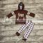 Fooball Kids Clothes Baby Boy Hoodie Outfits 2 Pcs 2016 Winter Clothes For Children