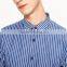 Dark blue striped shirt