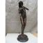 bronze lady guitar sculpture