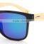 High Quality Cheap Bamboo Sunglasses PC Frame AC Smoke Lenses Sunglasses WPB1036