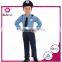 Onbest blue sportsman short sleeve halloween&carnival career costume with hat&gloves for child