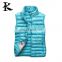 Wholesale Ultralight Women Winter Down Vest with stand collar