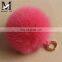 Wholesale Charm Newest Fashion Top Quality Pom Pom Fox Key Chain