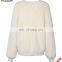 Ladies clothing shaggy top knit sweater woman